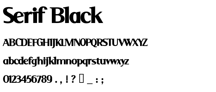 Serif Black police